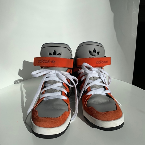 2021 Adidas MC-X1 Grey/Orange-Black M18394, size 9.5. - Picture 6 of 9